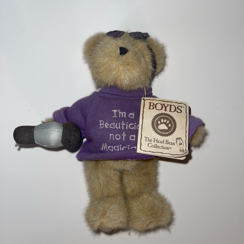 Boyds Bears Betty Bouffant Thinkin of Ya I'm A Beautician Not a Magician Plush